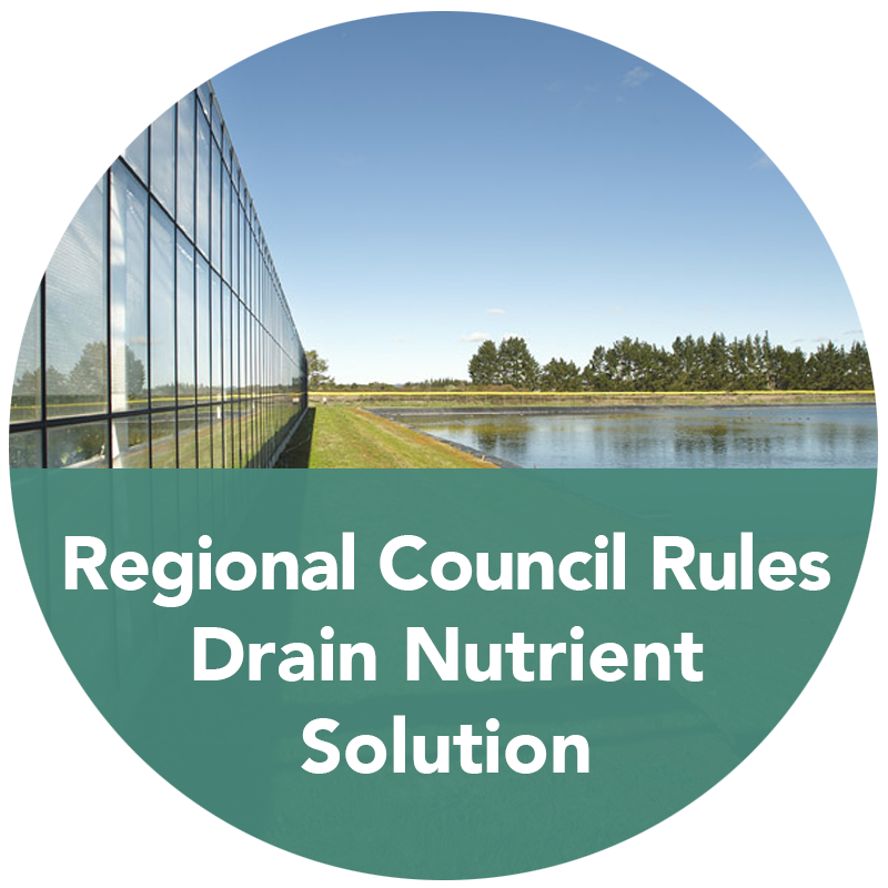 Regional council drain nutrient solution splotch