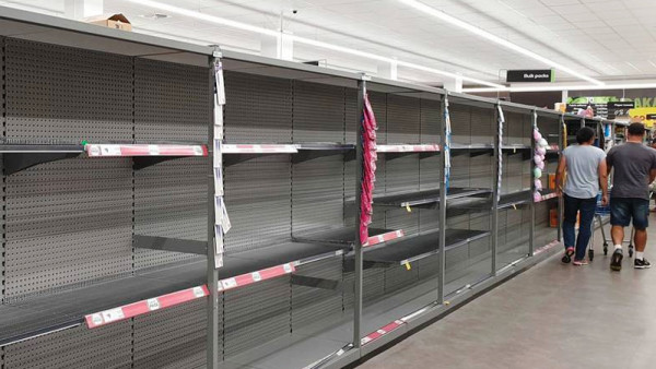Supermarket shelves are emptying as supply chains struggle with Omicron.
