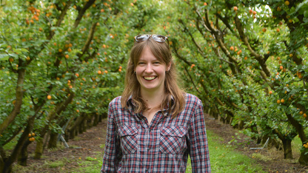 Ellen Watt, winner of the 2019 Central Otago Young Fruitgrower of the Year.