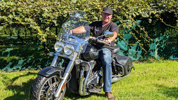 Stu Weston's motorbike gives him time to clear his head.